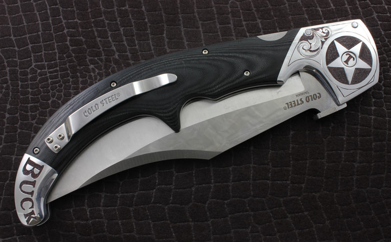 Hand Engraved Knife Texas Espada