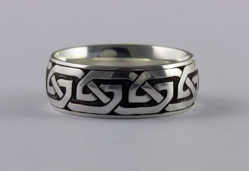 Hand Engraved Celtic Ring