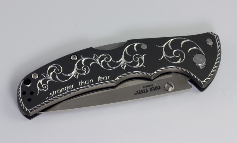 Hand Engraved Personalized Knife