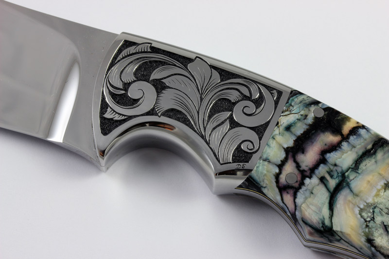 Hand Engraved Mammoth Tooth Knife
