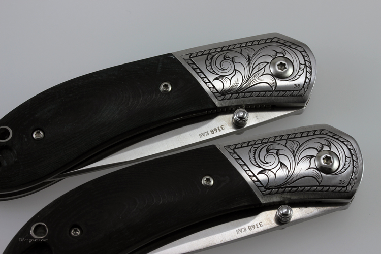 Engraved Kershaw Pocket Knives