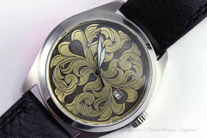 Hand Engraved Watch Dial