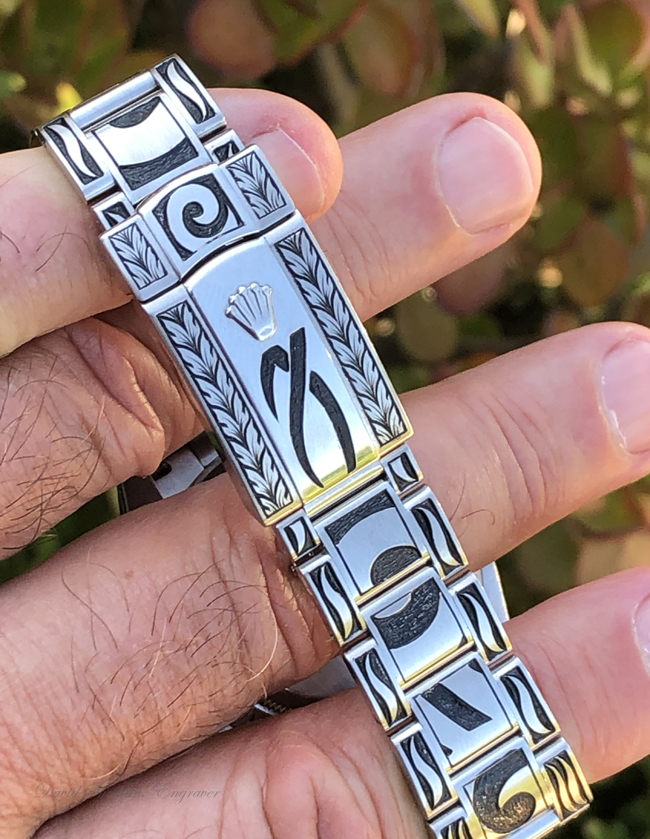 Watch Engraving Tribal design