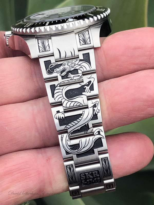 Dragon Rolex Engraving